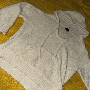 Fuzzy casual oversized pullover